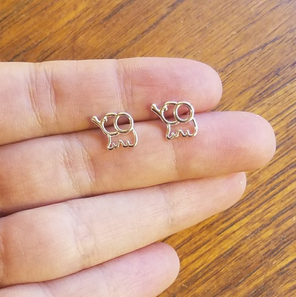 NWOT Sterling Silver Elephant Studs - Picture 6 of 9